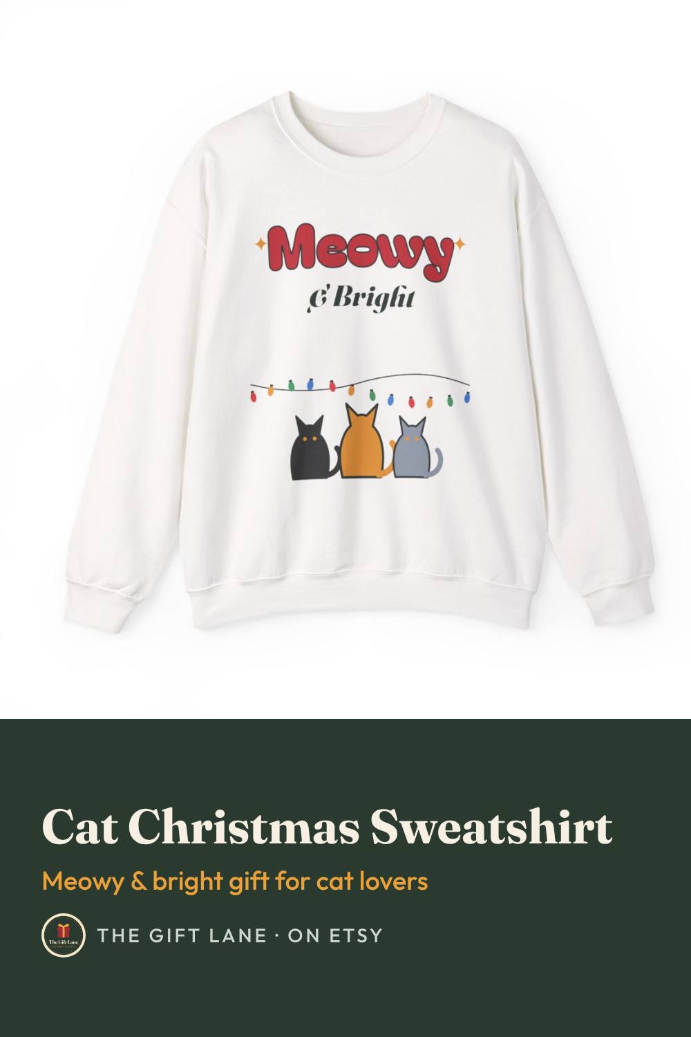 Cat Christmas Sweatshirt