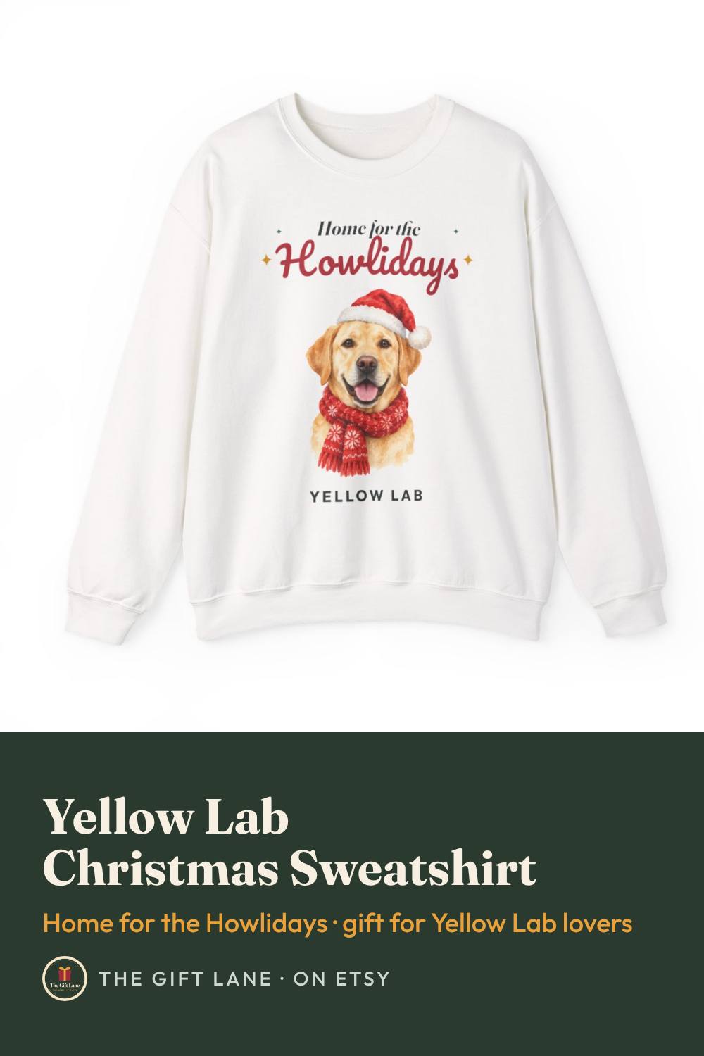Yellow Lab Christmas Sweatshirt
